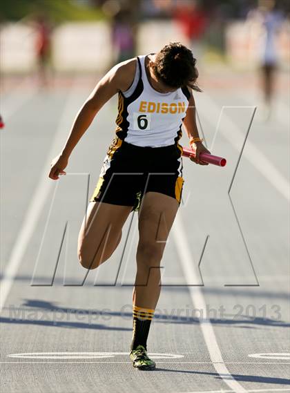 Thumbnail 3 in CIF State Track & Field Championships (4x100 Relay) photogallery.
