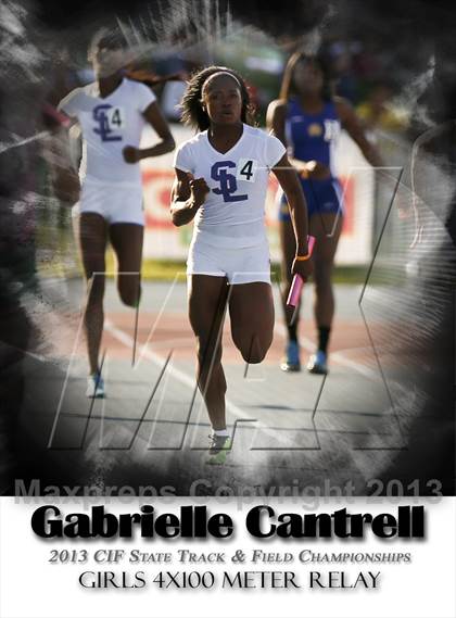 Thumbnail 1 in CIF State Track & Field Championships (4x100 Relay) photogallery.