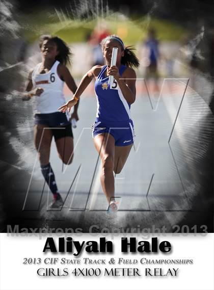 Thumbnail 2 in CIF State Track & Field Championships (4x100 Relay) photogallery.
