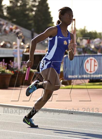 Thumbnail 3 in CIF State Track & Field Championships (4x100 Relay) photogallery.