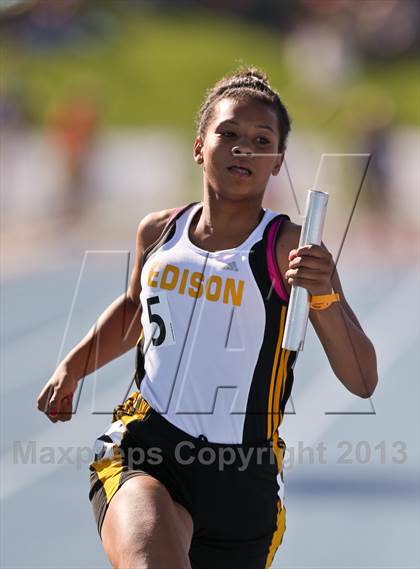 Thumbnail 2 in CIF State Track & Field Championships (4x100 Relay) photogallery.