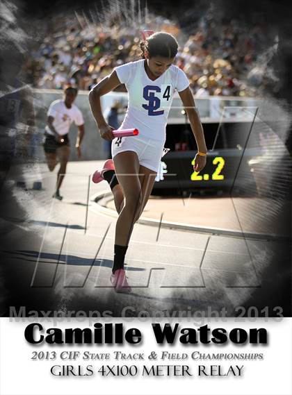 Thumbnail 2 in CIF State Track & Field Championships (4x100 Relay) photogallery.