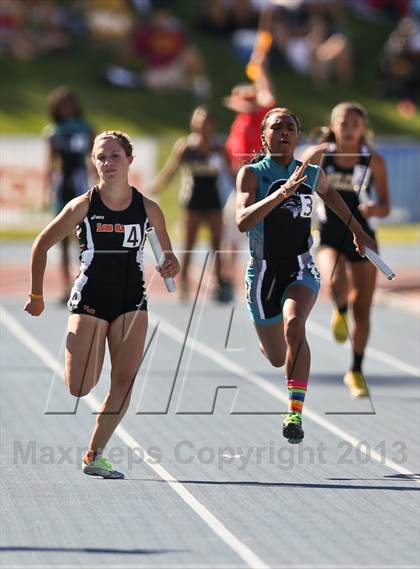 Thumbnail 1 in CIF State Track & Field Championships (4x100 Relay) photogallery.