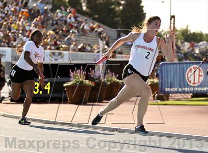 Thumbnail 3 in CIF State Track & Field Championships (4x100 Relay) photogallery.