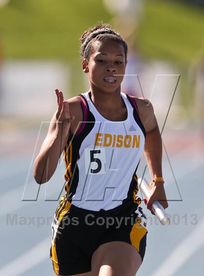 Thumbnail 2 in CIF State Track & Field Championships (4x100 Relay) photogallery.