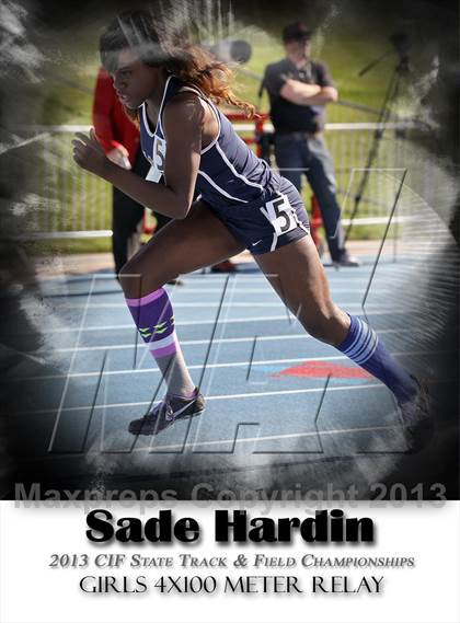 Thumbnail 1 in CIF State Track & Field Championships (4x100 Relay) photogallery.