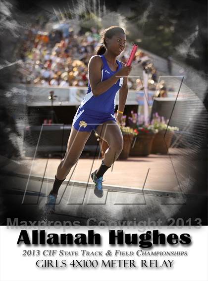 Thumbnail 1 in CIF State Track & Field Championships (4x100 Relay) photogallery.