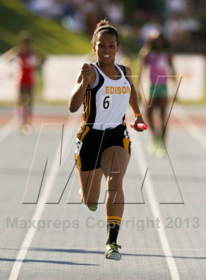Thumbnail 1 in CIF State Track & Field Championships (4x100 Relay) photogallery.