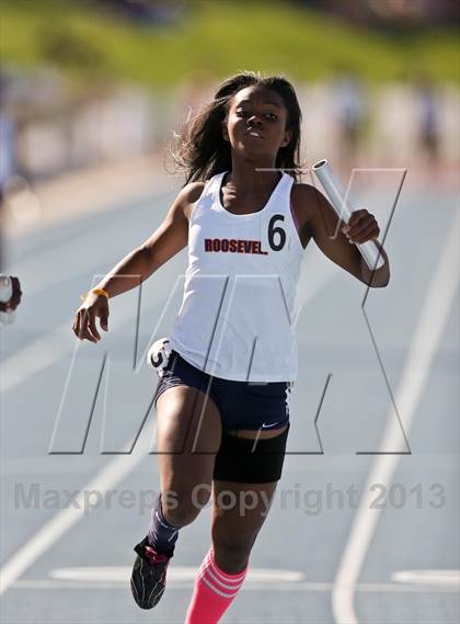 Thumbnail 1 in CIF State Track & Field Championships (4x100 Relay) photogallery.
