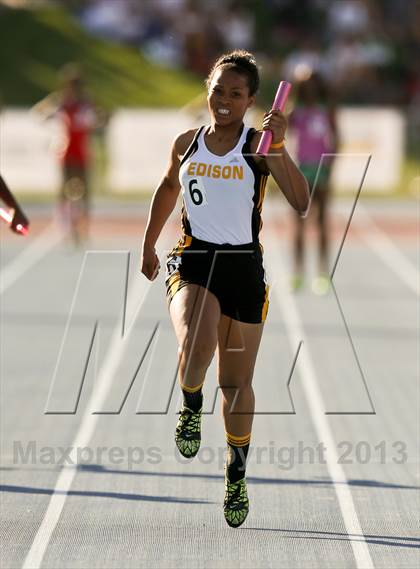 Thumbnail 3 in CIF State Track & Field Championships (4x100 Relay) photogallery.