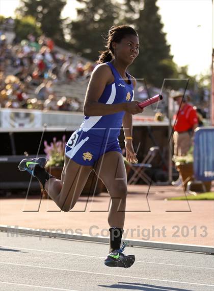Thumbnail 2 in CIF State Track & Field Championships (4x100 Relay) photogallery.
