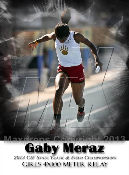 Thumbnail 1 in CIF State Track & Field Championships (4x100 Relay) photogallery.