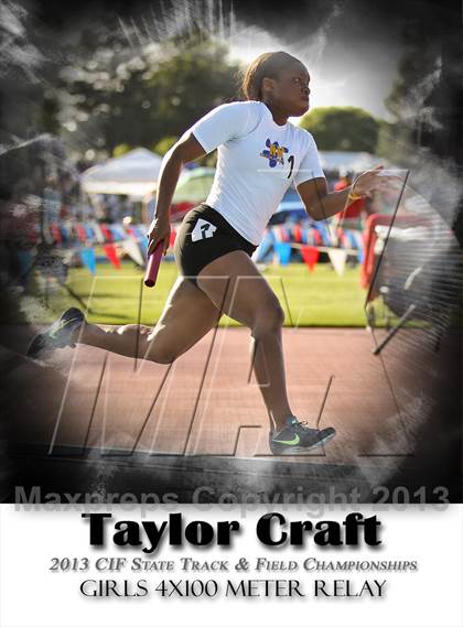 Thumbnail 3 in CIF State Track & Field Championships (4x100 Relay) photogallery.