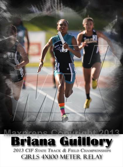 Thumbnail 2 in CIF State Track & Field Championships (4x100 Relay) photogallery.