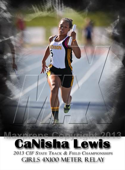 Thumbnail 1 in CIF State Track & Field Championships (4x100 Relay) photogallery.