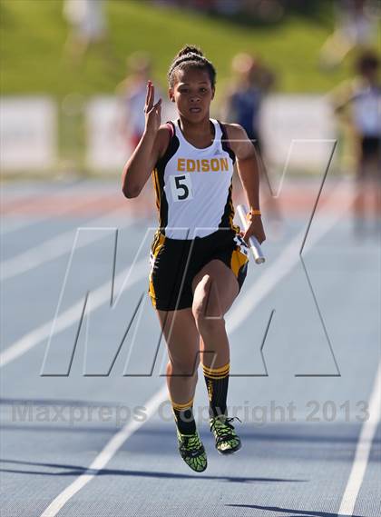 Thumbnail 3 in CIF State Track & Field Championships (4x100 Relay) photogallery.