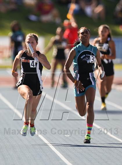 Thumbnail 2 in CIF State Track & Field Championships (4x100 Relay) photogallery.