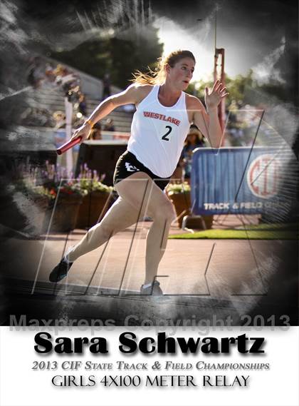Thumbnail 2 in CIF State Track & Field Championships (4x100 Relay) photogallery.