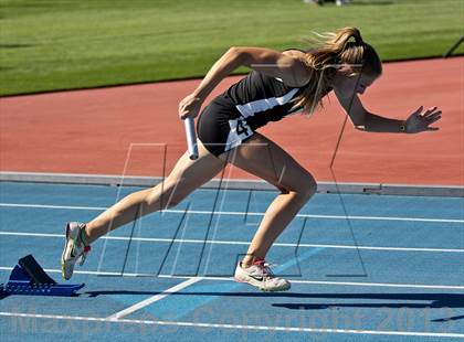 Thumbnail 1 in CIF State Track & Field Championships (4x100 Relay) photogallery.