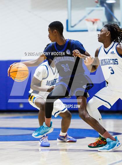 Thumbnail 1 in Bethesda Christian Academy vs. New Life Christian Academy (Dreamville Showcase) photogallery.