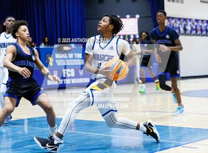 Thumbnail 1 in Bethesda Christian Academy vs. New Life Christian Academy (Dreamville Showcase) photogallery.
