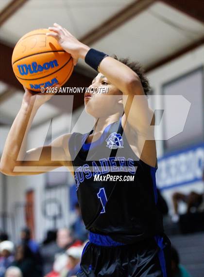 Thumbnail 3 in Bethesda Christian Academy vs. New Life Christian Academy (Dreamville Showcase) photogallery.