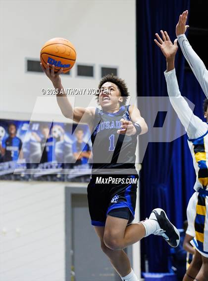 Thumbnail 2 in Bethesda Christian Academy vs. New Life Christian Academy (Dreamville Showcase) photogallery.