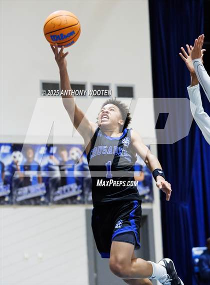 Thumbnail 3 in Bethesda Christian Academy vs. New Life Christian Academy (Dreamville Showcase) photogallery.