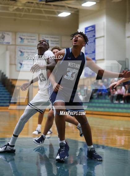 Thumbnail 1 in Westlake vs. Juan Diego (Eagle Holiday Shootout) photogallery.