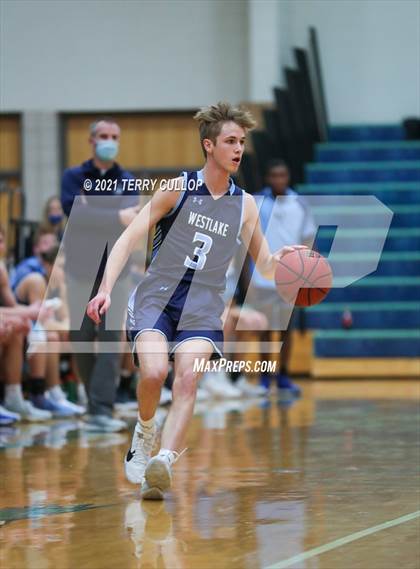 Thumbnail 1 in Westlake vs. Juan Diego (Eagle Holiday Shootout) photogallery.
