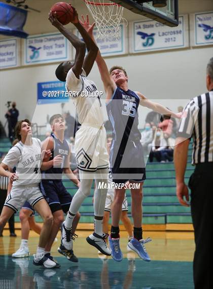 Thumbnail 2 in Westlake vs. Juan Diego (Eagle Holiday Shootout) photogallery.