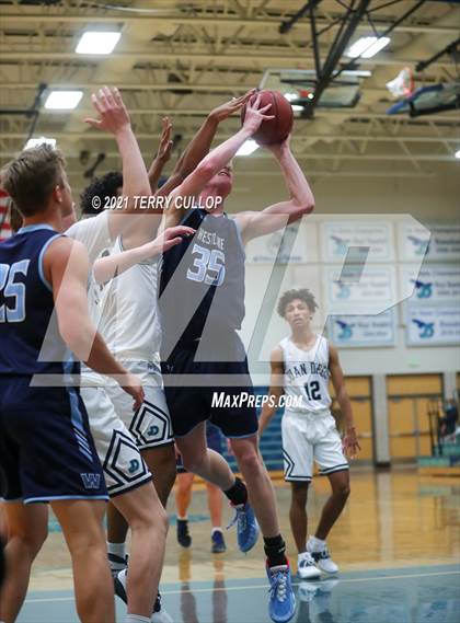 Thumbnail 2 in Westlake vs. Juan Diego (Eagle Holiday Shootout) photogallery.