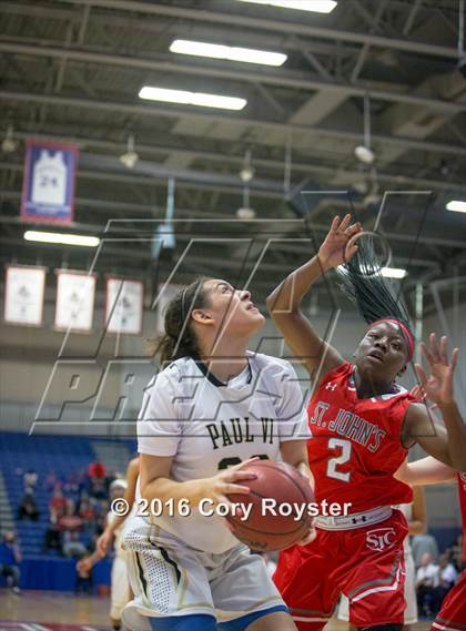 Thumbnail 2 in St. John's vs. Paul VI (WCAC Final) photogallery.