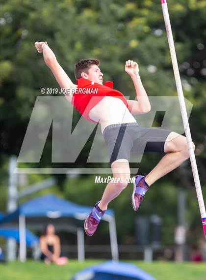 Thumbnail 3 in CIF Track and Field Championships (Boys Pole Vault Final) photogallery.