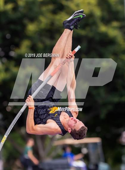 Thumbnail 1 in CIF Track and Field Championships (Boys Pole Vault Final) photogallery.