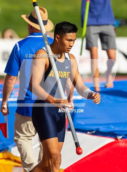 Thumbnail 2 in CIF Track and Field Championships (Boys Pole Vault Final) photogallery.