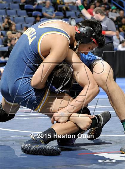 Thumbnail 3 in CIF SS Masters Wrestling Championships (Day 1) photogallery.