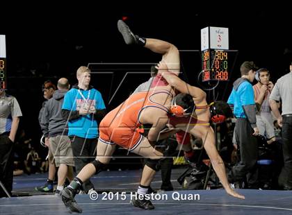 Thumbnail 3 in CIF SS Masters Wrestling Championships (Day 1) photogallery.
