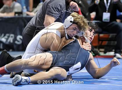 Thumbnail 1 in CIF SS Masters Wrestling Championships (Day 1) photogallery.