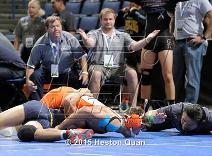 Thumbnail 3 in CIF SS Masters Wrestling Championships (Day 1) photogallery.