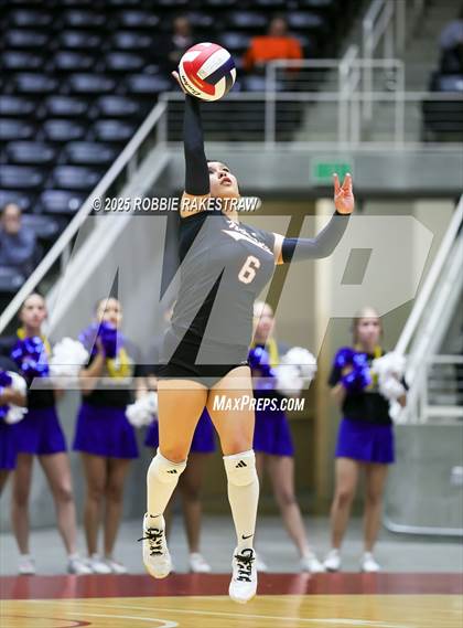 Thumbnail 1 in Nocona @ Leon (UIL 2A D1 Volleyball Final) photogallery.