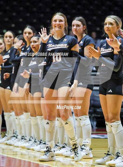 Thumbnail 1 in Nocona @ Leon (UIL 2A D1 Volleyball Final) photogallery.