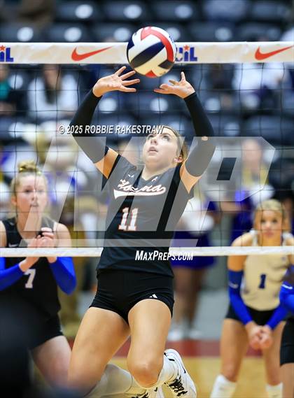 Thumbnail 1 in Nocona @ Leon (UIL 2A D1 Volleyball Final) photogallery.