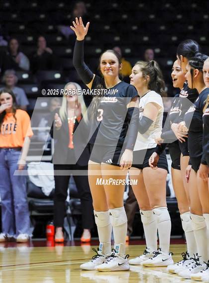 Thumbnail 2 in Nocona @ Leon (UIL 2A D1 Volleyball Final) photogallery.