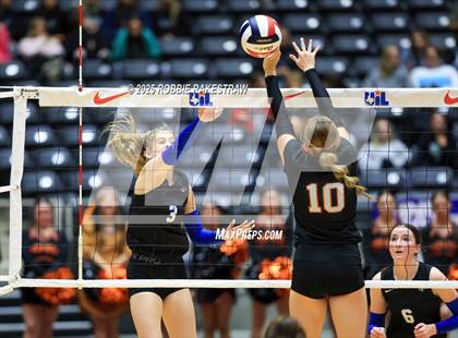 Thumbnail 2 in Nocona @ Leon (UIL 2A D1 Volleyball Final) photogallery.