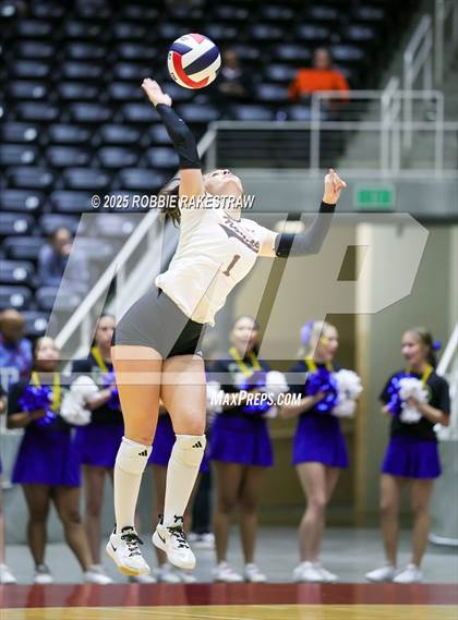 Thumbnail 1 in Nocona @ Leon (UIL 2A D1 Volleyball Final) photogallery.