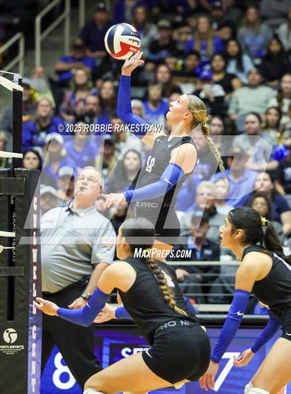 Thumbnail 3 in Nocona @ Leon (UIL 2A D1 Volleyball Final) photogallery.