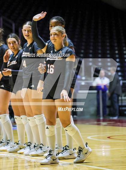 Thumbnail 1 in Nocona @ Leon (UIL 2A D1 Volleyball Final) photogallery.