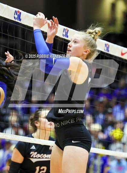 Thumbnail 3 in Nocona @ Leon (UIL 2A D1 Volleyball Final) photogallery.