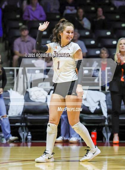 Thumbnail 1 in Nocona @ Leon (UIL 2A D1 Volleyball Final) photogallery.